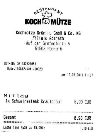 ktro Hffner Kochmtze Restaurant